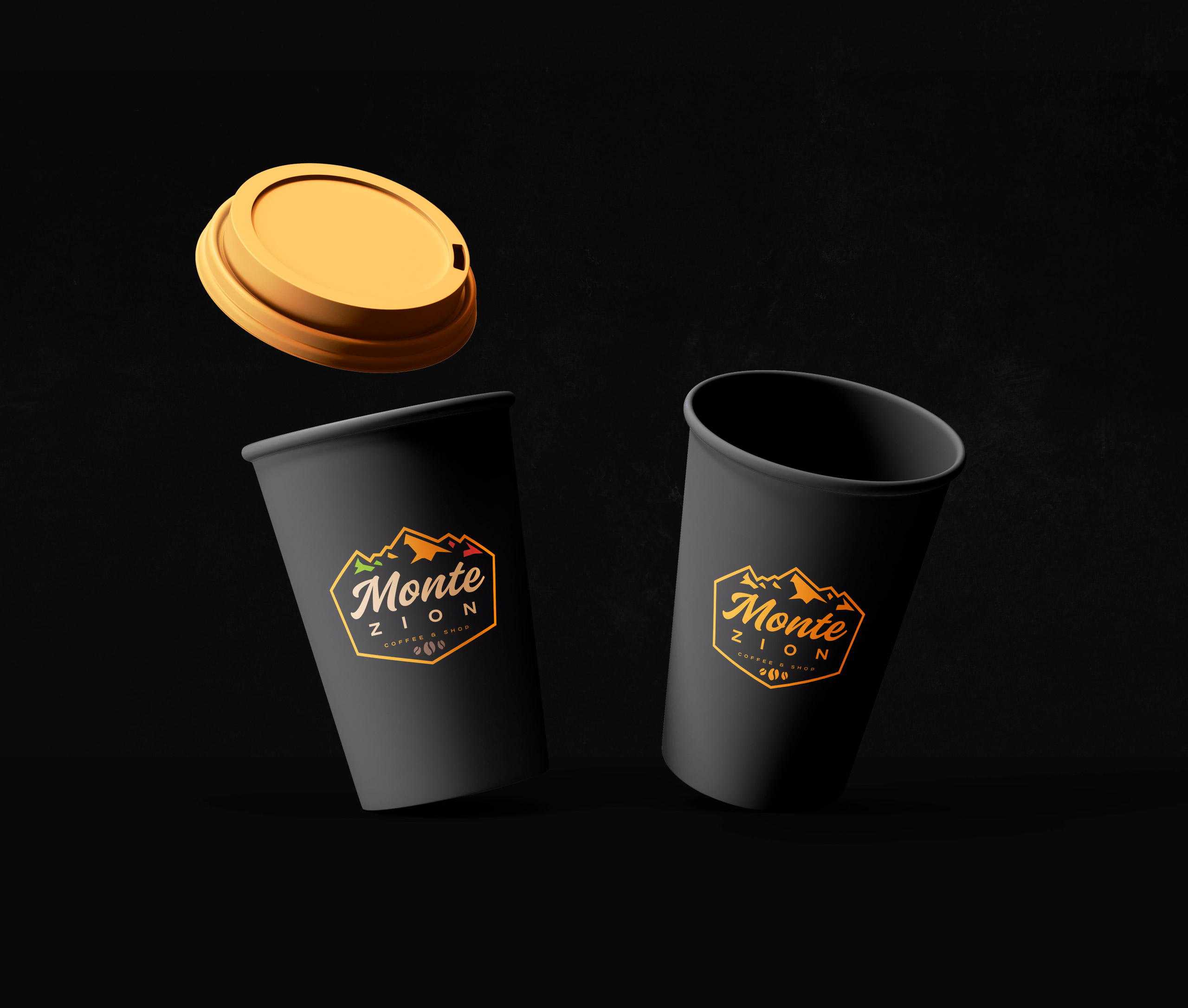 diseño de vasos de cafe
